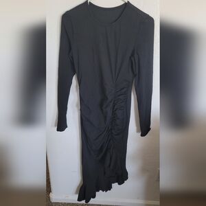 Elegant Black Long Sleeve Dress